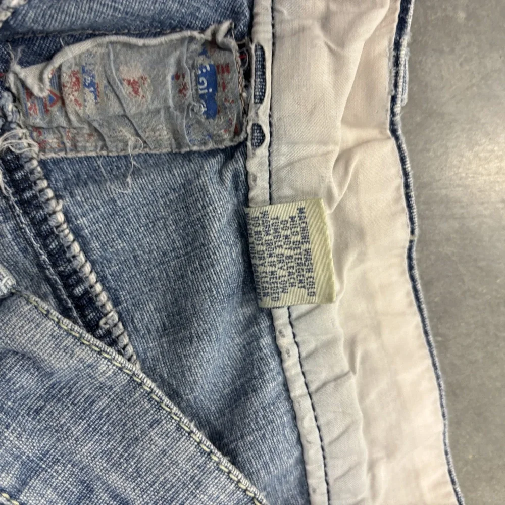 A.Tiziano Mens Patchwork Bandana Denim Jeans Blue Size 34
